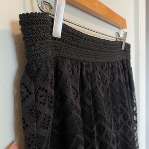 Black Lace Skirt